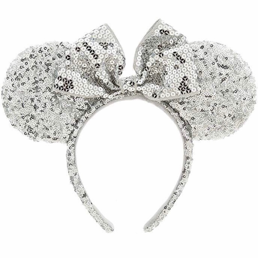NWT Disneyland Disney Parks Minnie Mouse Silver Ears Headband
